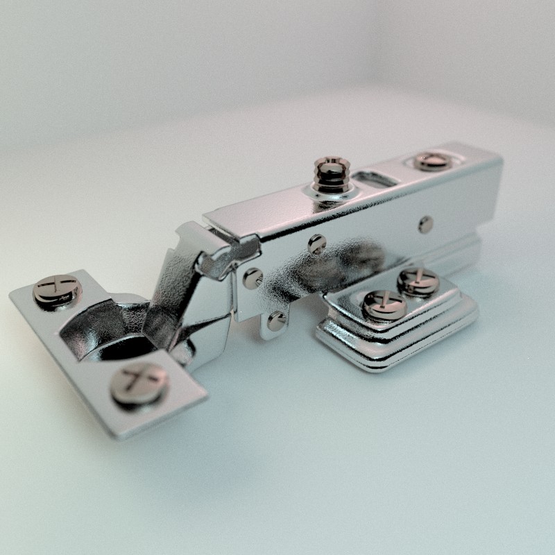 Rigged cabinet hinge