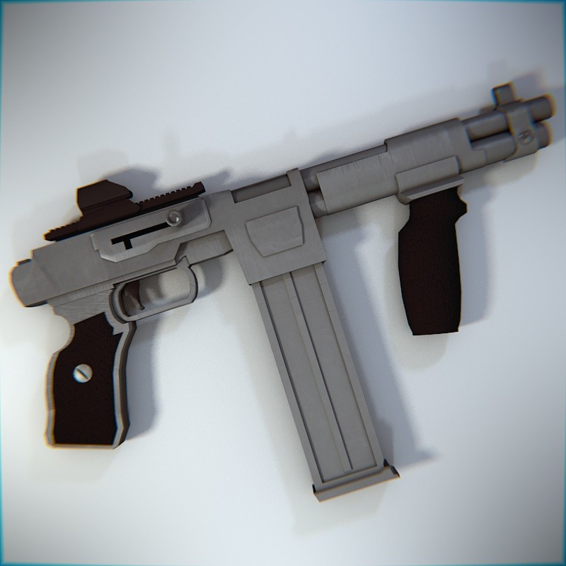 Sub-Machine Gun  lowpoly