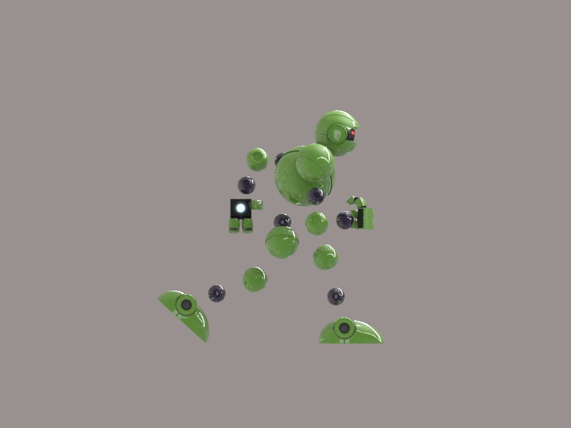 Vectorman with walk cycle