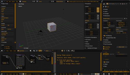 Blender Energy Theme  version 3