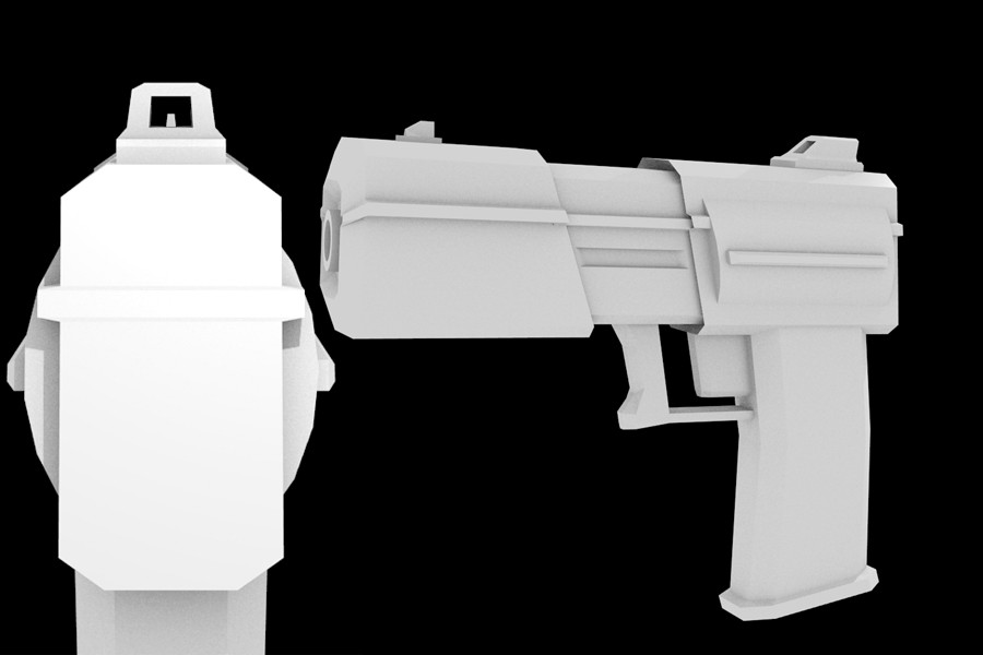 Futuristic Laser Pistol