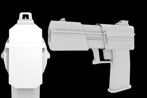 Futuristic Laser Pistol