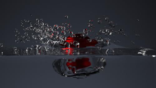 Something dropped in water