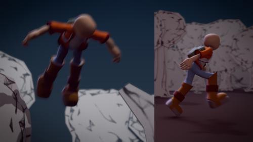 Base Mesh with Simple Rig and Animation
