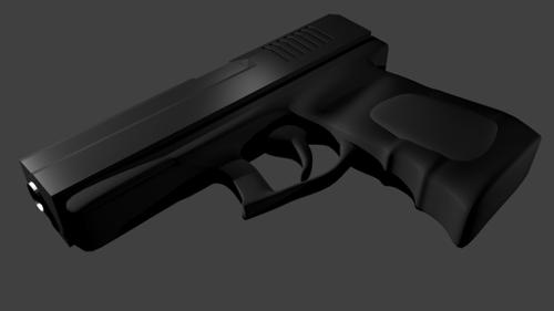 9mm Pistol  firing