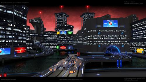 Beam Runner City with Track