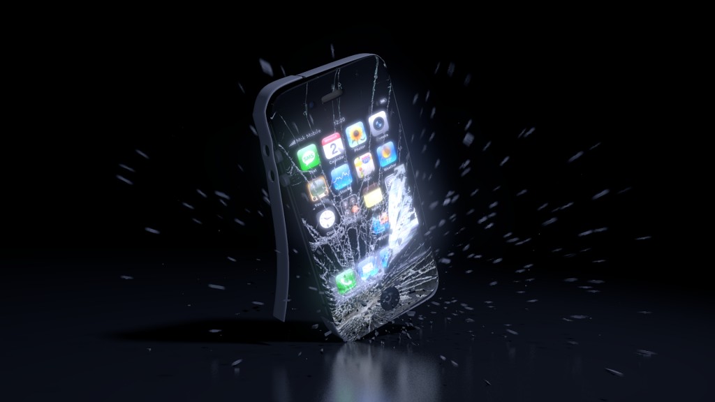 Smashed iPhone