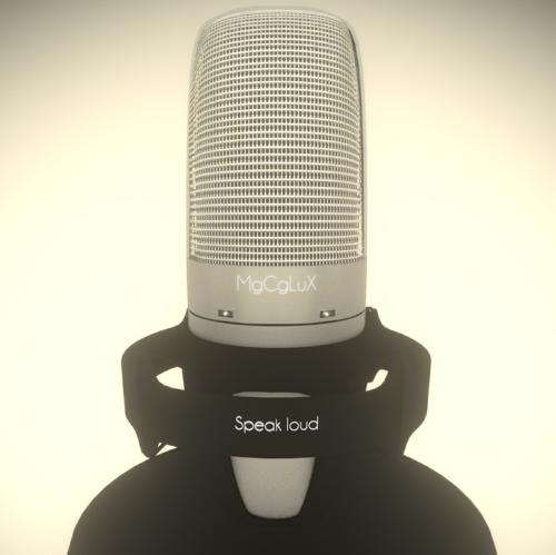 Low Poly Microphone