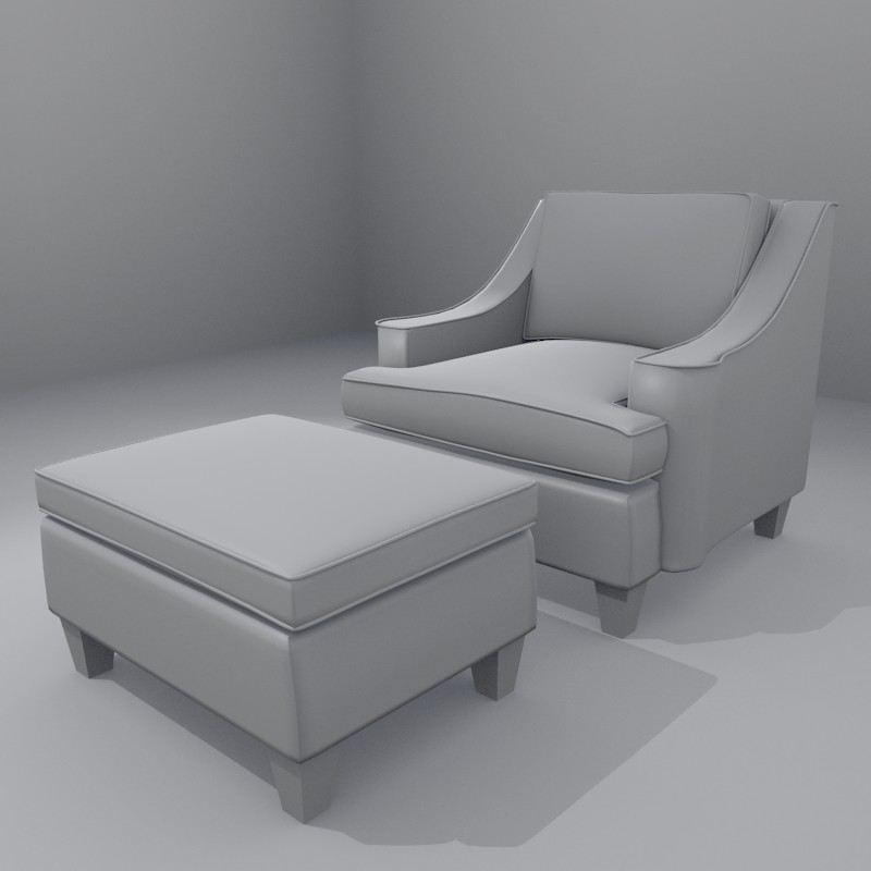 Chair and Ottoman Chester