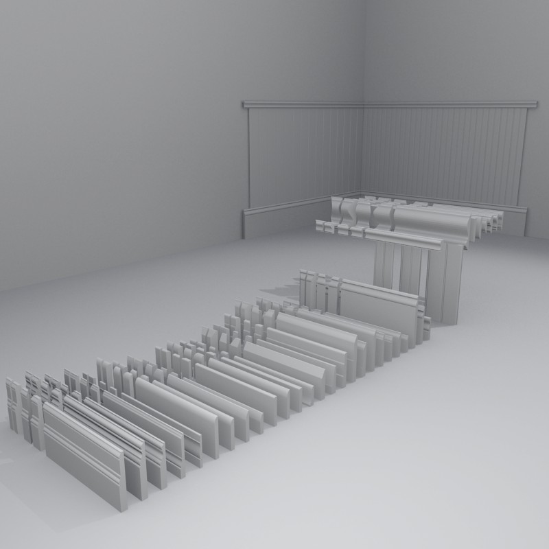 Base Mouldings Wainscoting  and Chair Rails