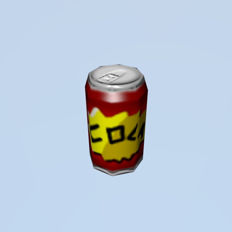 Low poly cola can
