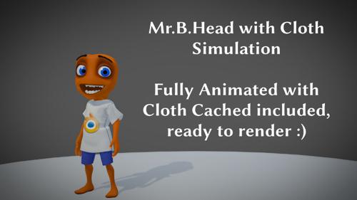 Mr. B. Head with animation and Full Body Cloth Cached