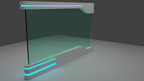 Futuristic Glass Wall Cycles