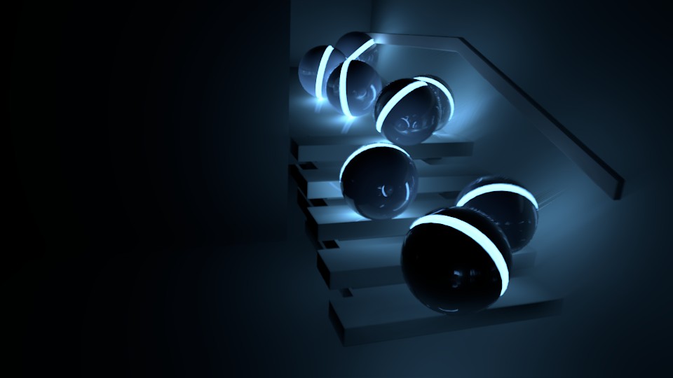 Glowing balls - Indirect lightning
