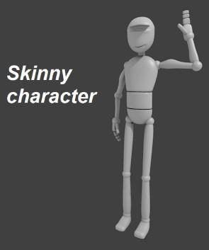 Skinny character