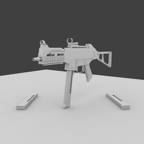 UMP-45 sub-machine gun.