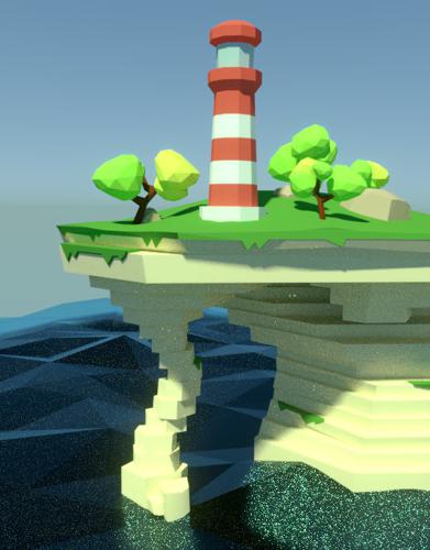 Lighthouse on Cliff