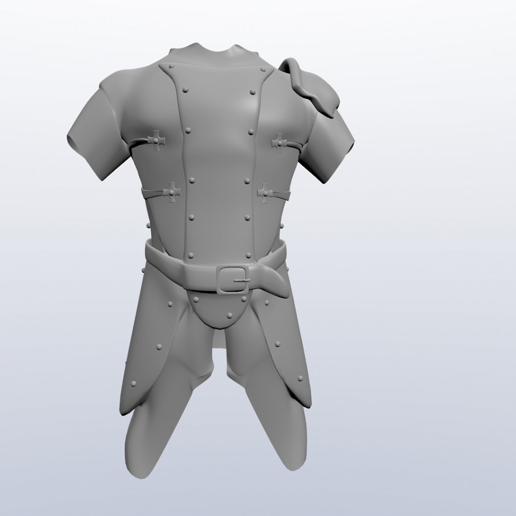 Untextured armour
