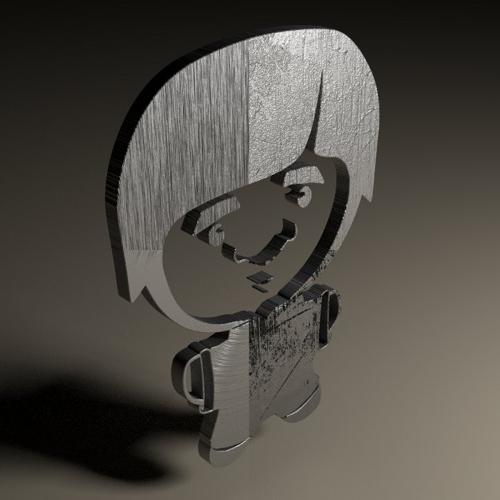 Cycles brushed steel and grunge metal material