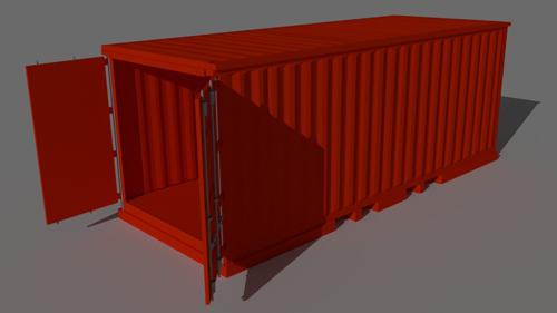 Container Fully rigged Made in Cycles