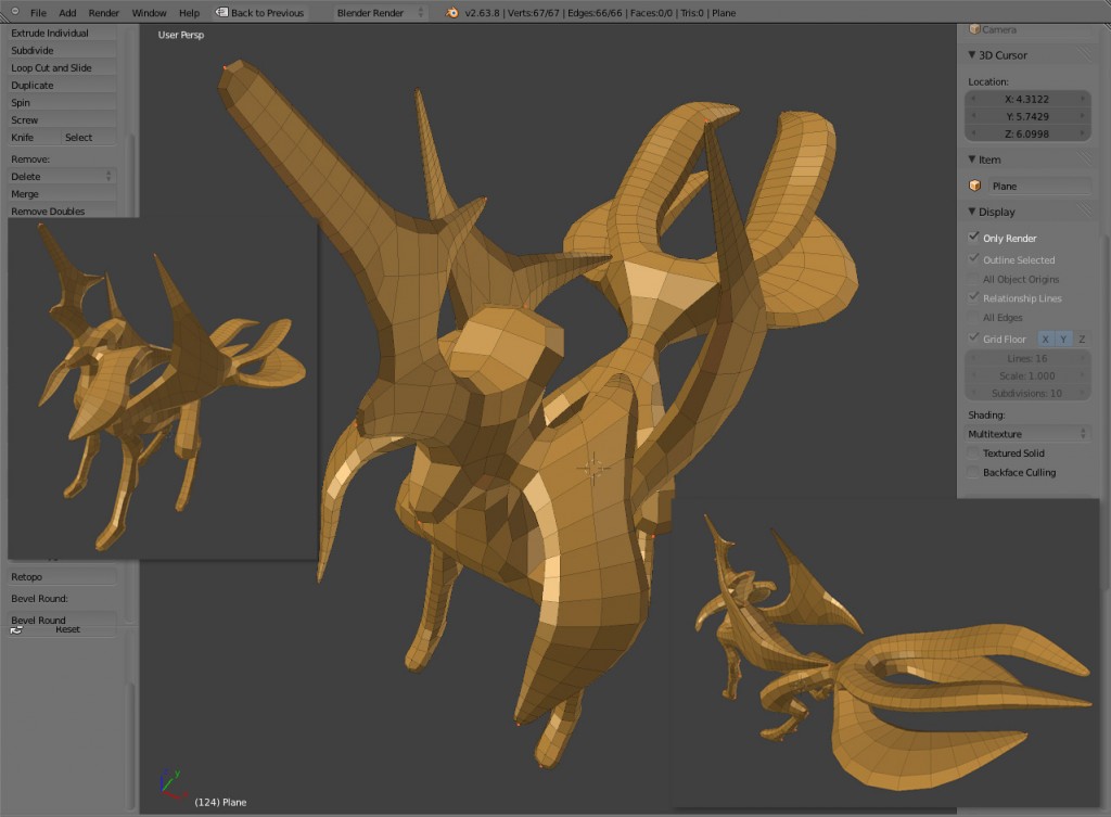 skin modifier unicorn creature