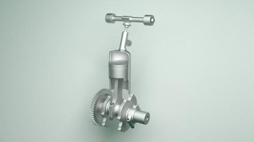 Diesel motor animated