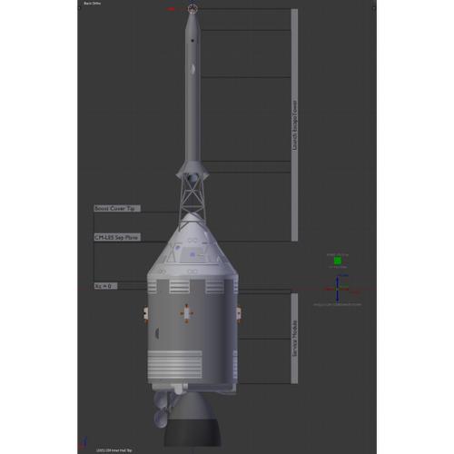 Apollo 3D: Command Module and Service Module  Block 2