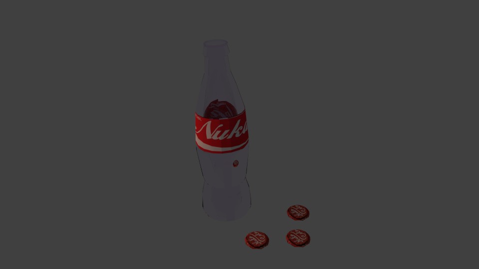 Fallout Nuka Cola Bottle and Caps