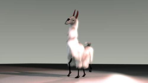 Rigged Llama