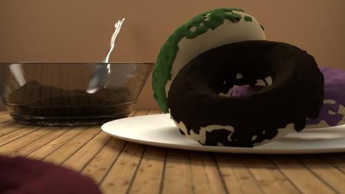Table with donuts