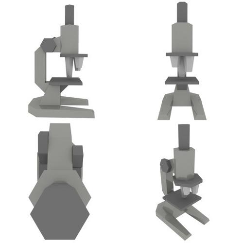 Lowpoly Low-Tech Microscope