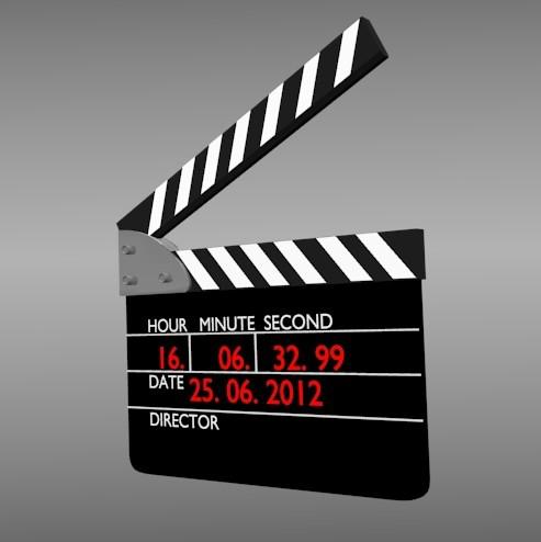Film/Video Slate/Clapperboard/Clapboard Alarm clock