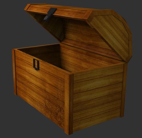 Treasure Chest  low poly