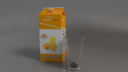 Orange Juice Container