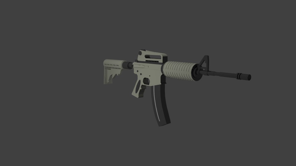 high poly m4