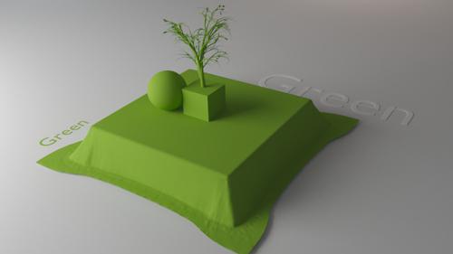 green tree scene
