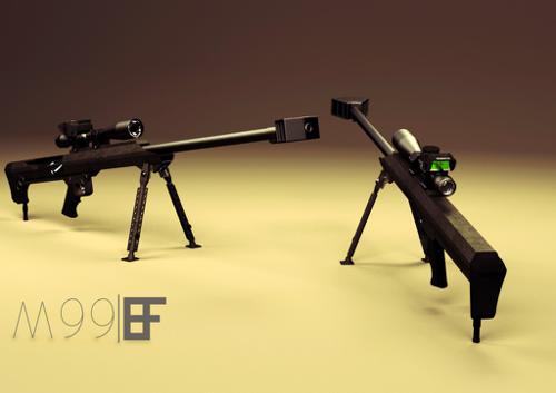 Barrett M99 With BORS Scope