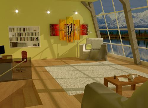 Living room - similar to design from blender cookies