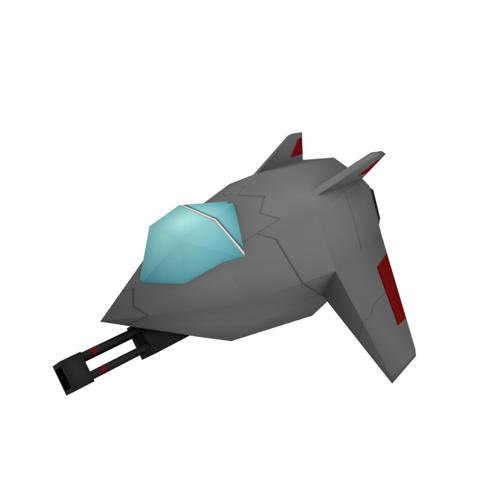 Stylized LowPoly Jet