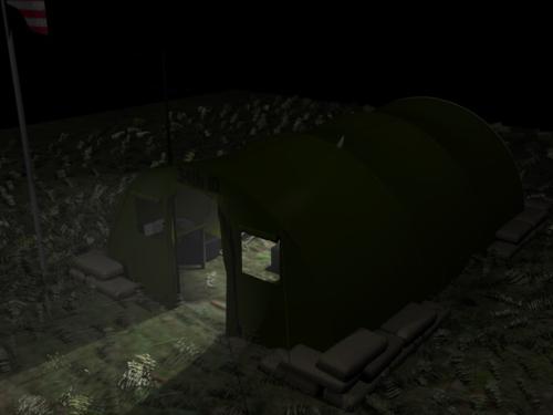 US army tent
