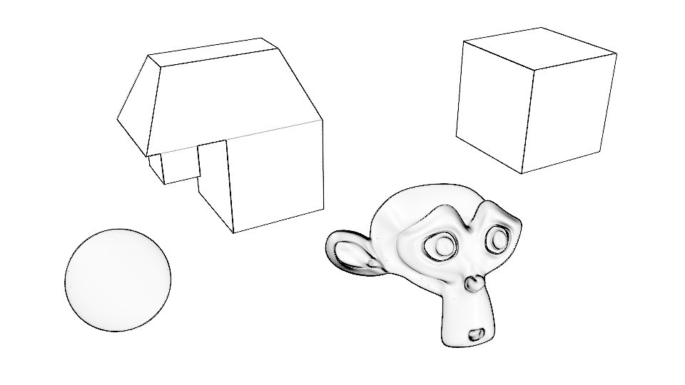 shaded outline compositing