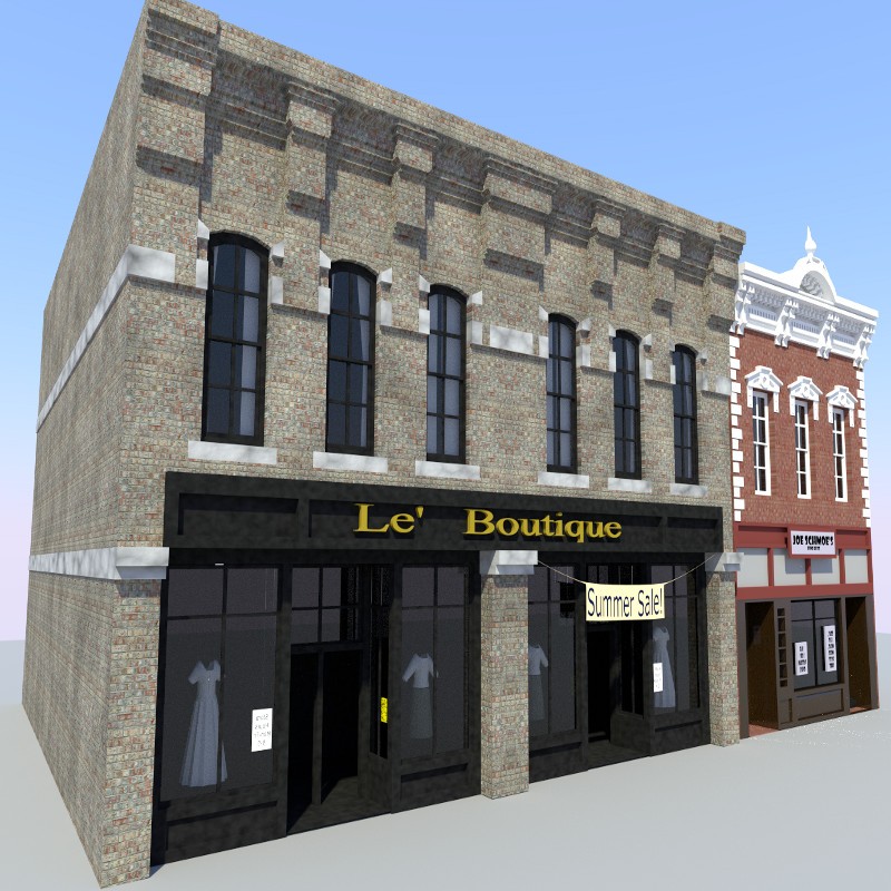 Old Town Store Front Buildings