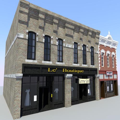 Old Town Store Front Buildings