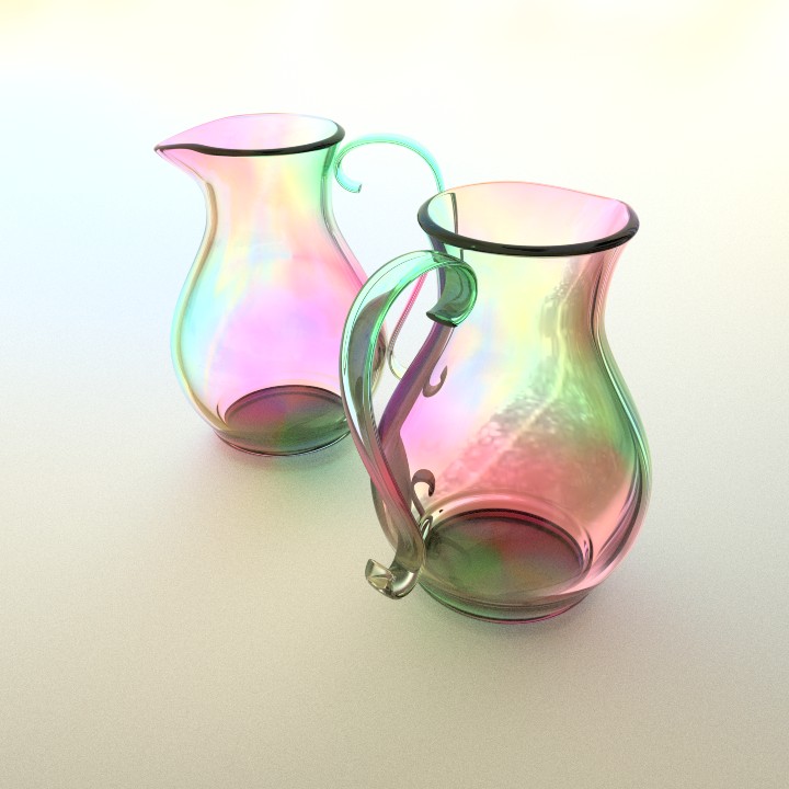 Rainbowy shimmering vase