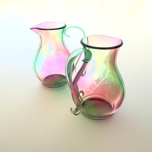 Rainbowy shimmering vase