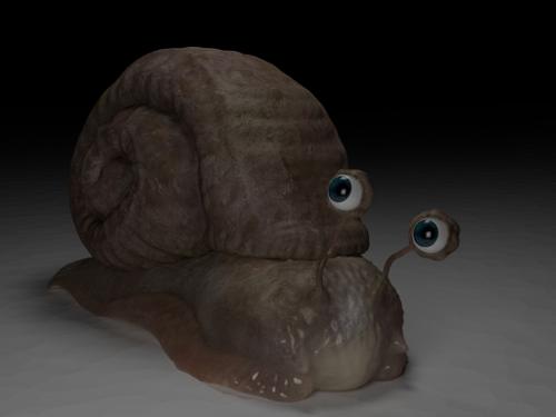 HighPoly Snail + Rig