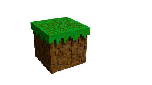 Graphic Minecraft DIRT BLOCK