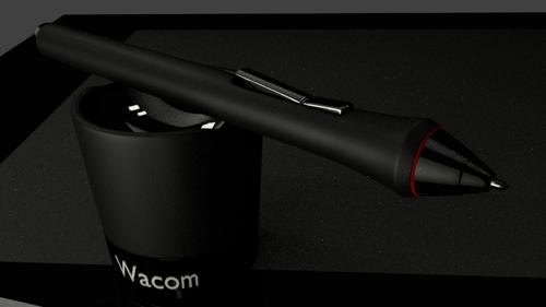 wacom pen and cradle
