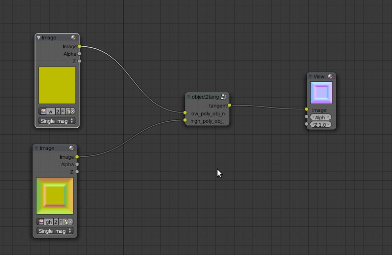 Tangent space normal map baking from two object space normal maps