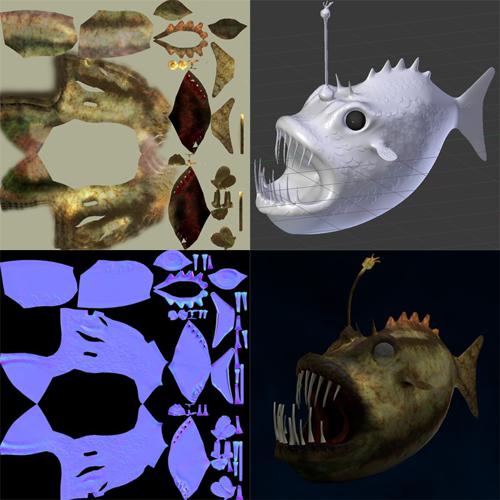 Angler Fish with HR sculpti